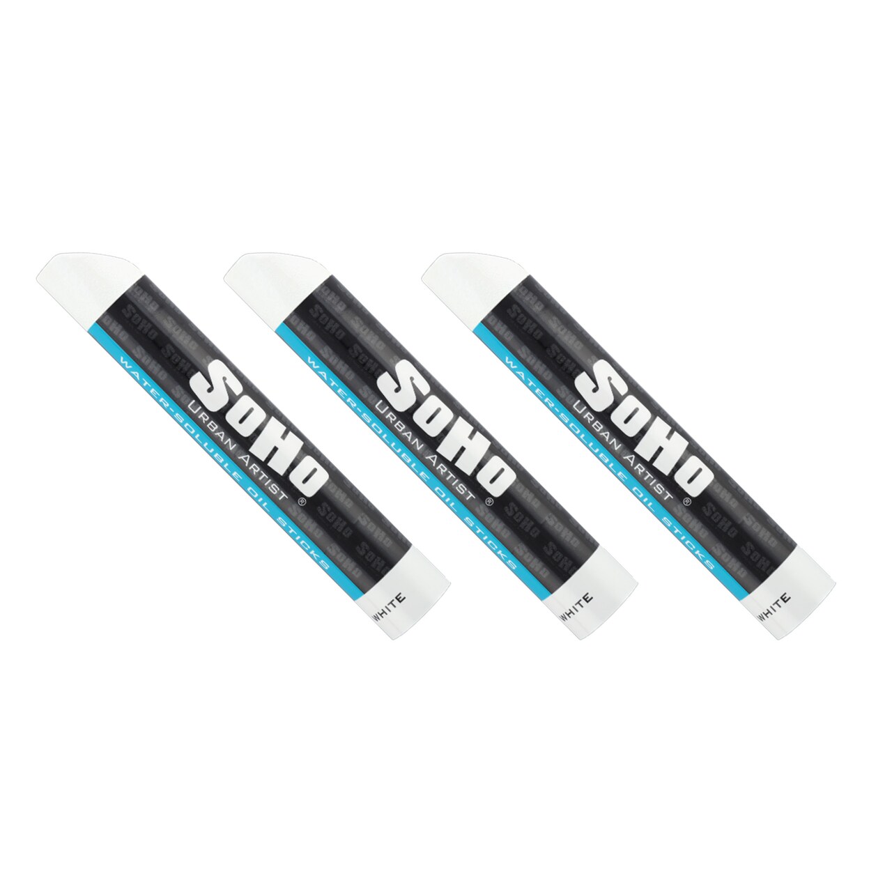 SoHo Urban Artist Water Soluble Oil Sticks for Artists – 3 Pack of Oil Paint Stick - No Brushes or Solvents Needed, Paint Any Primed Surface, Water Clean-Up, Non-Toxic, 4.8 x 0.78